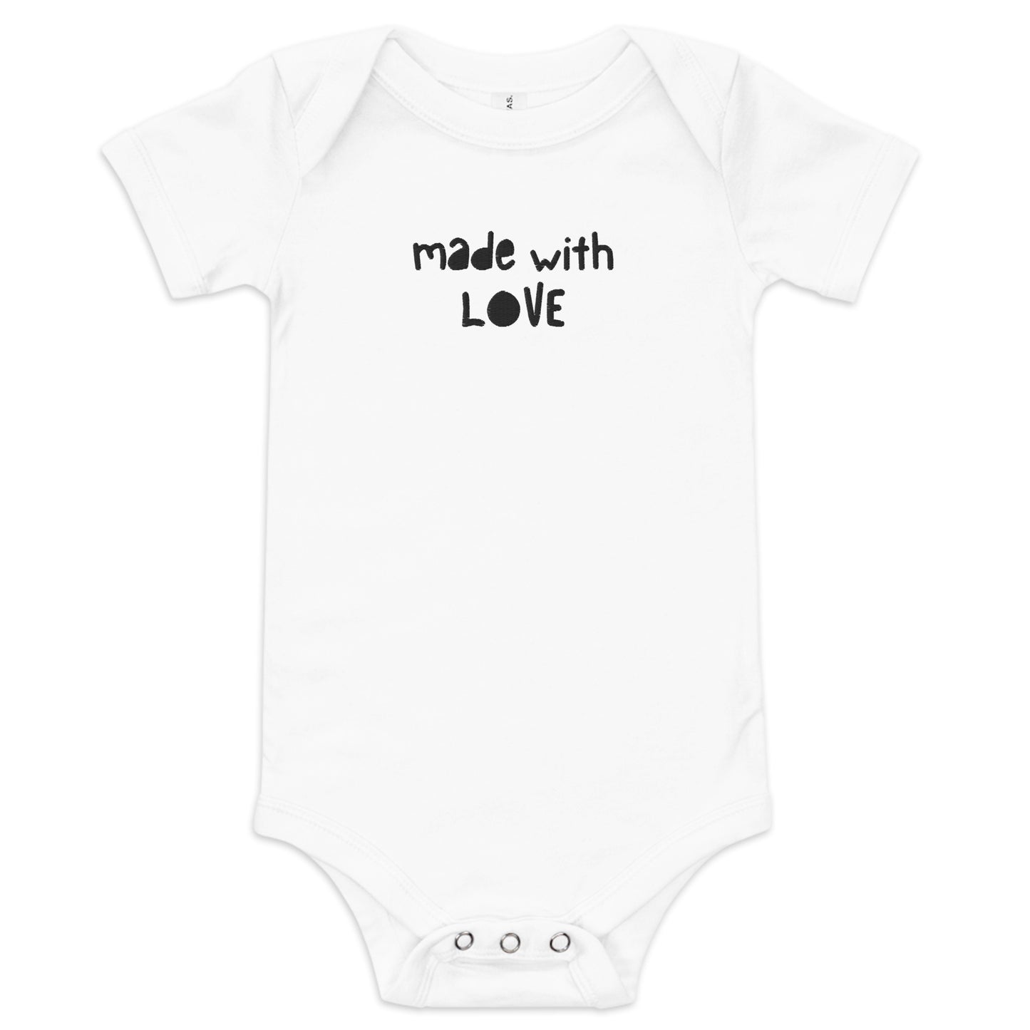 BABY SHORT SLEEVE ONE PIECE_Made with love